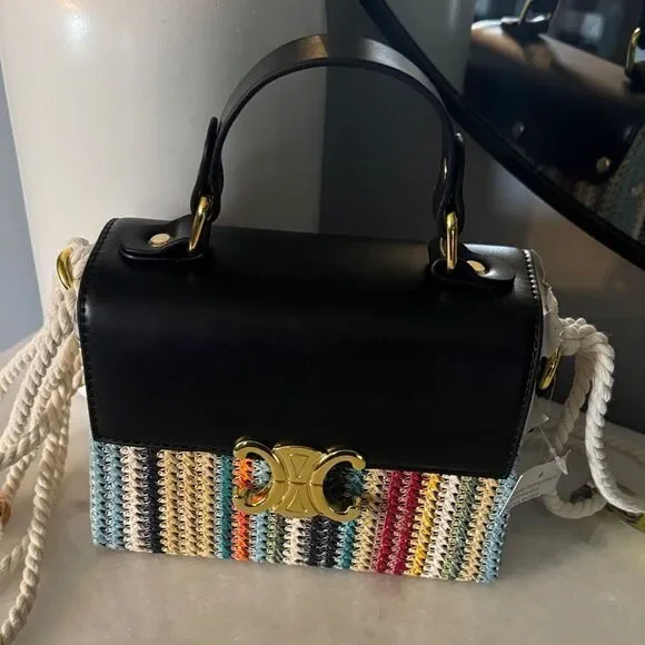 Chic Black and Multicolor Mini Bag - Picture 2 of 5